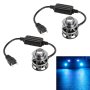 1 Pair H7 27W / DC12V Car Aluminum Alloy Flashing LED Headlight Blue Light