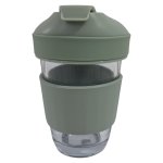 Consol Lugo Glass Travel Mug Green 320ML