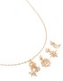 Goldair Gold Star & Moon Charm Necklace