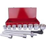 Tork Craft Socket Set 12PC 1" Drive 6PT 46 - 80MM In Metal Case