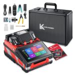 Karvinger Professional Fiber Optic Fusion Splicer Machine With 6S Splicing & 16S Heating Core & Cladding Alignment Integrated Vf