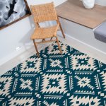 Tappeto - Aztec Teal bone - 160 X 200 Cm