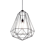 Large Egg Pendant - Sandpaper Black