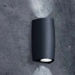 2 Light Marta 90 Ctc Shockproof Resin Up And Down Wall Light