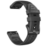 Elite 22MM Easyfit Two-tone Stripe Series Watch Strap For Garmin - Black black