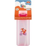 Made 4 Tots Square Straw Sport Sipper Pink 420ML