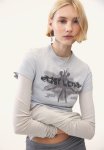 Printed T-Shirt - Light Grey Ballet Dancers