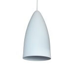 Copper Bullet Pendant - White Textured