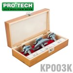 Pro-tech Sommerfield Raised Panel Set 3PC 1 2' Shank Wooden Box KP003K