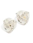 Silver Diamante MINI Knot Stud Earrings