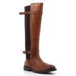 Leather Victoria Rider Boot - Tan - 9