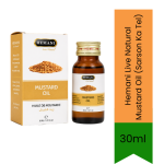 Live Natural Mustard Oil Sarson Ka Tel 30ML - Skin Care For External Use Only - 30ML