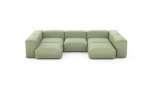 U-shape Sofa - Linen - Olive - 314CM X 199CM