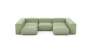U-shape Sofa - Linen - Olive - 314CM X 199CM
