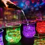 1PC Light Up Cup Glow In The Dark Party Supplies Colorful LED Glowing Beer Cup For Party Birthday Christmas Disco