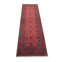 242 X 80CM Hand Made Candy Apple Red Afghan Akche Runner Rug