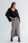 Pencil Skirt Houndstooth - L