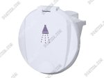 Case For Shower Head Round 95.25MM White With Lid