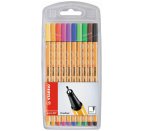 Stabilo Point 88 Fineliner: Assorted Wallet 10S