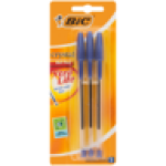 BIC Crystal Xtra Life Blue Ballpoint Pens 3-PACK