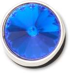 Silver Blue Stud Jibbitz - Multi Osfa