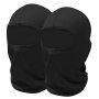 Sheverch 2 Pack Black Ski Mask Uv Protection Lightweight Balaclava Face Mask Men Women Football Motorcycling