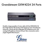 WSB Grandstream GXW4224 24 Port Fxs Gateway