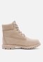 Timberland Premium 6 Inch Lace Up Waterproof Boot - Light Beige Nubuck