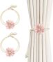 Flower Adjustable Cotton Rope Curtain Tieback Sheer Window Decor Accessory