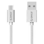 Orico Micro USB Braided Charging Data 1M Cable Silver
