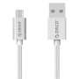 Orico Micro USB Braided Charging Data 1M Cable Silver