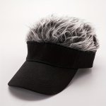 1PC Funny Novelty Faux Hair Baseball Cap For Men
