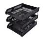 Plastic 3-TIER Letter Tray - Black