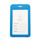 Badge Hard Plastic 54X85 10 Light Blue