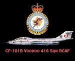CF-101B Voodoo 416 Sqn Rcaf Mouse Pad