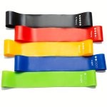 5PCS Resistance Bands Exercise Bands Workout Bands For Whole-body Fitness For Booty leg arm Stretching For Home Gym Fitness Yoga