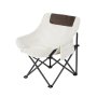 White Waterproof Oxford Fabric Folding Camping Chair Portable Outdoor Chair