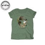 Ladies Splatter Logo Tee - Sage - 3XL