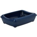 Moderna Arist-o-tray Litter Tray With Rim - Blue large Waggs Online Pet Shop