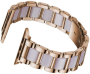Replacement Resin & S/steel Strap For 38MM Apple Watch - R/gold - S/m/l