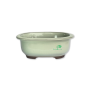 Japanese Shiro Glazed Deep Oval Container - Medium 180 X 145 X 68MM