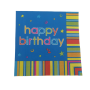 Birthday Paper Serviettes - 60 Piece
