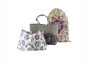 Peony Diaper Tote Grey