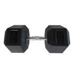 40KG Rubber Hex Dumbbell