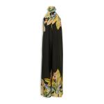 Black Printed Halter Wide Leg Jumpsuit