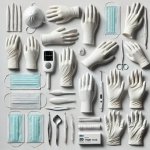 Llg Disposable Gloves Ergo Nitrile Size M Blue Fingers Textured Powder-free 240MM Pack Of 200