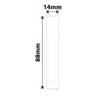NB411 - - B18 N1 - 14X88MM - 75 White Labels