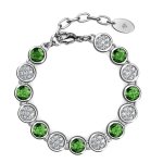 DESTINY August peridot Birthstone Bracelet With Swarovski Crystals
