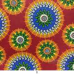 112CM 100% Cotton Wax Print Fabric Per Meter Design 1