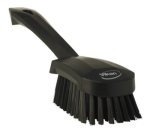 Vikan Hard Short Handle Washing Brush Black 270MM - Industroclean